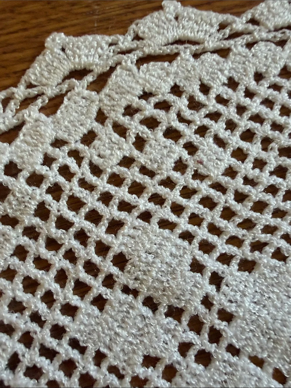 Handcrafted Crochet Table Doily - Cream Accent